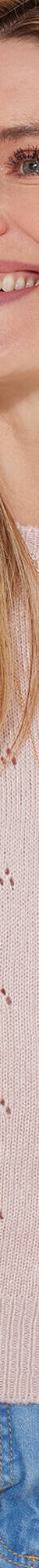 Pull col rond, maille pointelle toucher doux (rose poudré) Pull col rond, maille pointelle toucher doux (rose poudré)